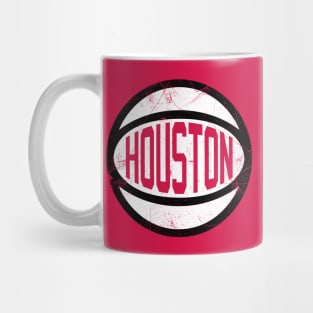 Houston Retro Ball - Red Mug